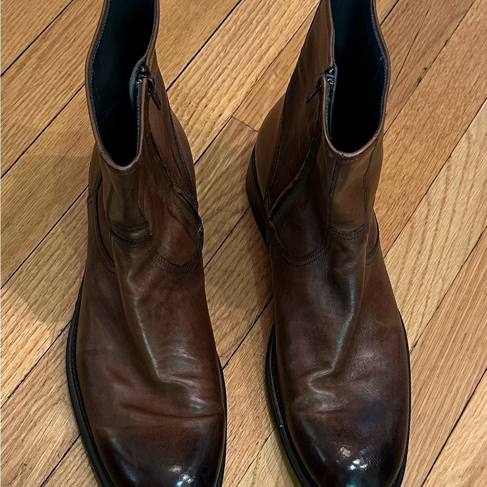 To Boot Dark Brown Leather Hawthorne Ankle Boots